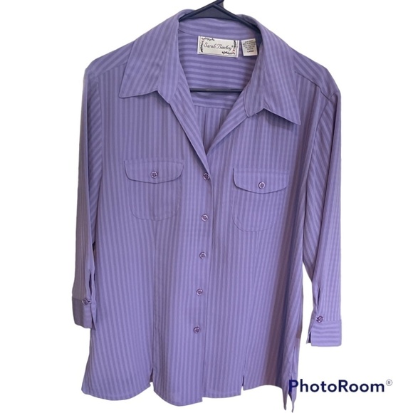 2 SARAH BENTLY BLOUSES SIZE LARGE NW/OT - Picture 3 of 7